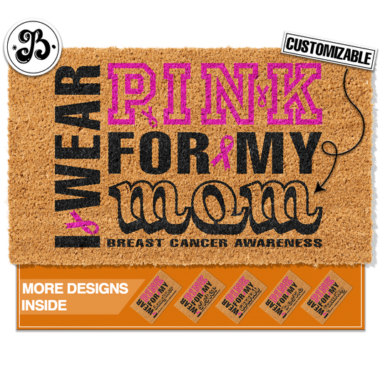 Wear Pink For Them Mats - Personalized