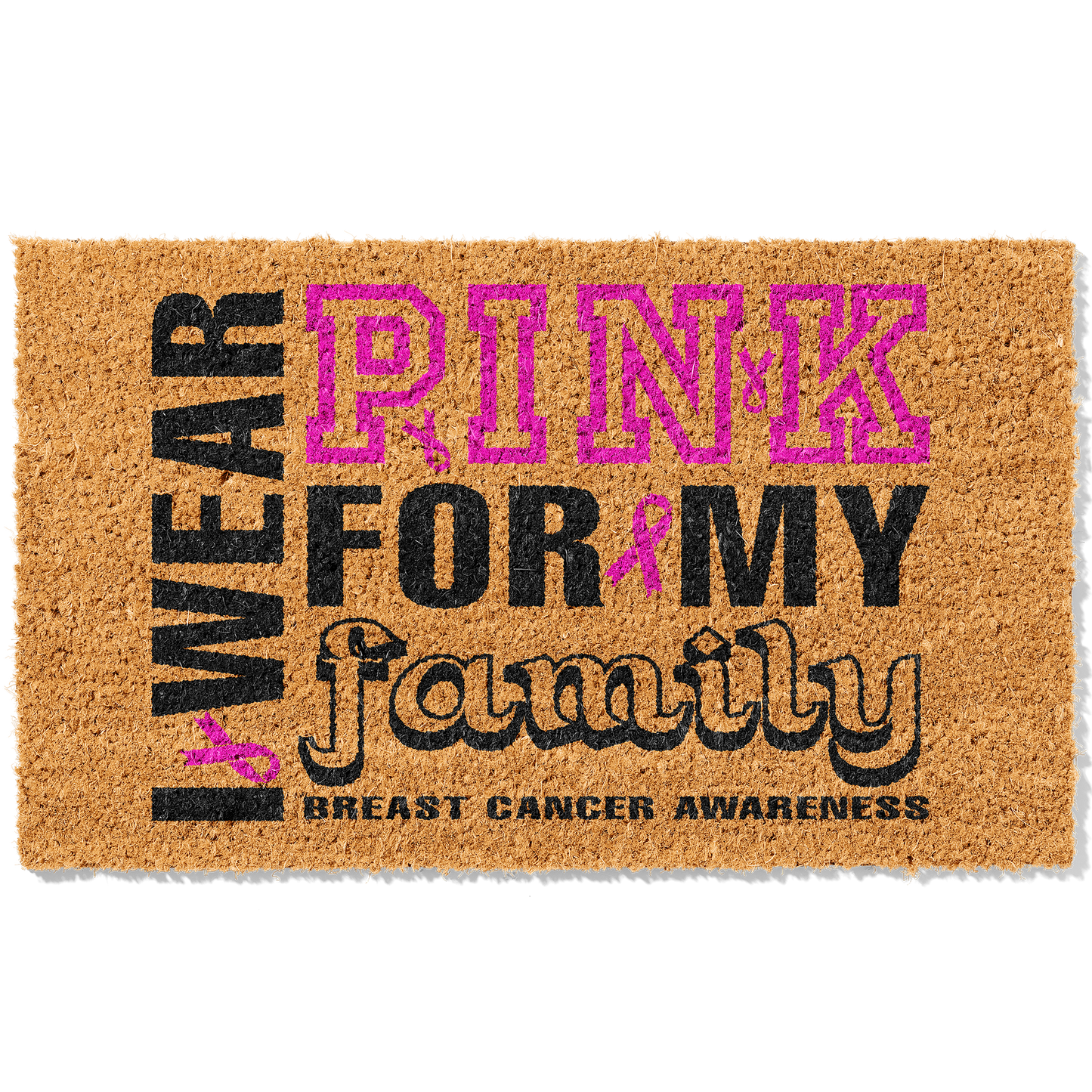 Wear Pink For Them Mats - Personalized