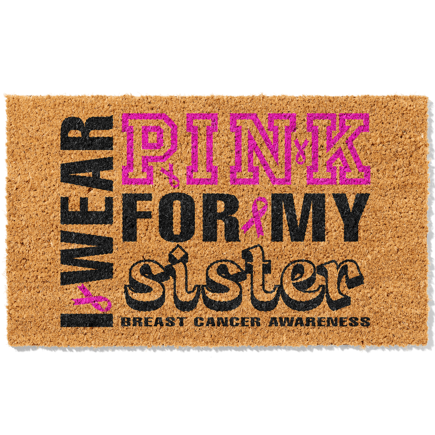 Wear Pink For Them Mats - Personalized